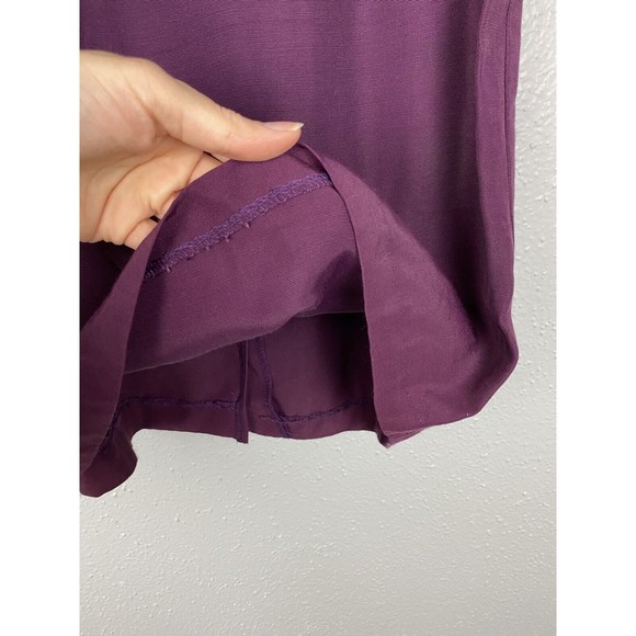 Vintage Be Smart Womens Size 5/6 Eggplant Purple Back Zip Pencil Skirt - Picture 3 of 10